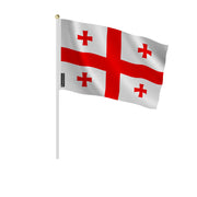 Mini drapeau géorgie en polyester à tenir à la main