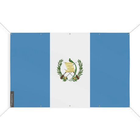Mini drapeau guatemala en polyester à œillets résistants