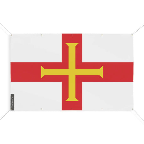 Mini drapeau guernesey en polyester œillets résistants