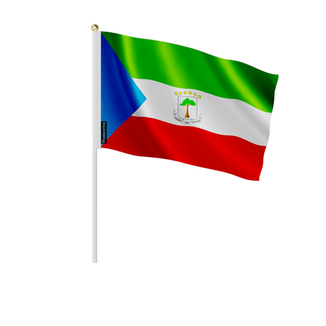 Mini drapeau guinée équatoriale en plusieurs tailles - pixelforma