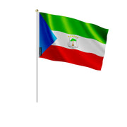 Mini drapeau guinée équatoriale en polyester à main
