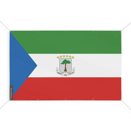 Mini drapeau guinée équatoriale en polyester résistant