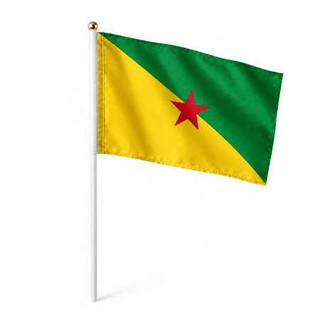 Mini drapeau Guyane française en polyester