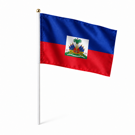 Mini drapeau Haïti réaliste en polyester