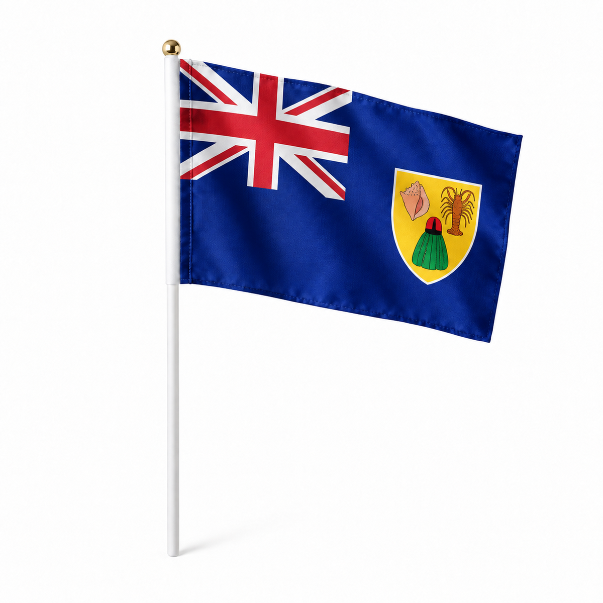Mini drapeau Îles Turques-et-Caïques en polyester