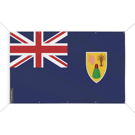 Mini drapeau îles turques-et-caïques polyester résistant