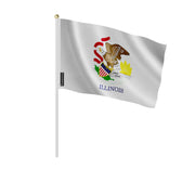 Mini drapeau illinois en polyester pour célébrations nationales