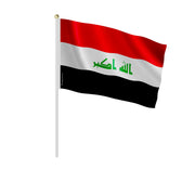Mini drapeau irak en polyester à tenir à la main