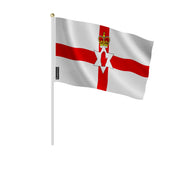 Mini drapeau irlande du nord en polyester à main festif