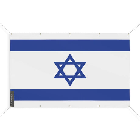 Mini drapeau israël en polyester avec œillets résistants