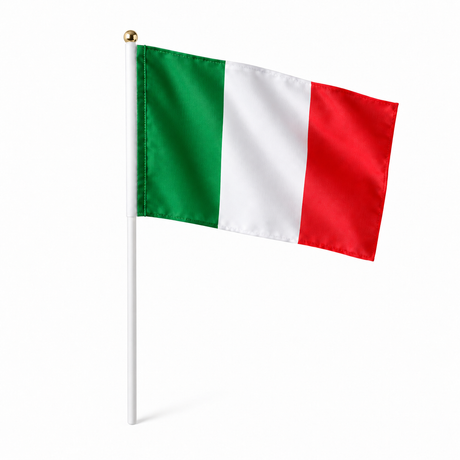 Mini drapeau Italie en polyester – photo produit réaliste