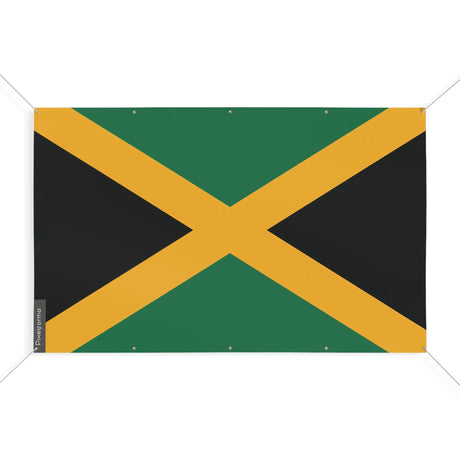 Mini drapeau jamaïque en polyester avec œillets résistants