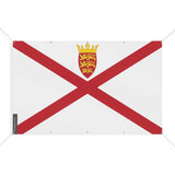 Mini drapeau jersey en polyester résistant avec œillets
