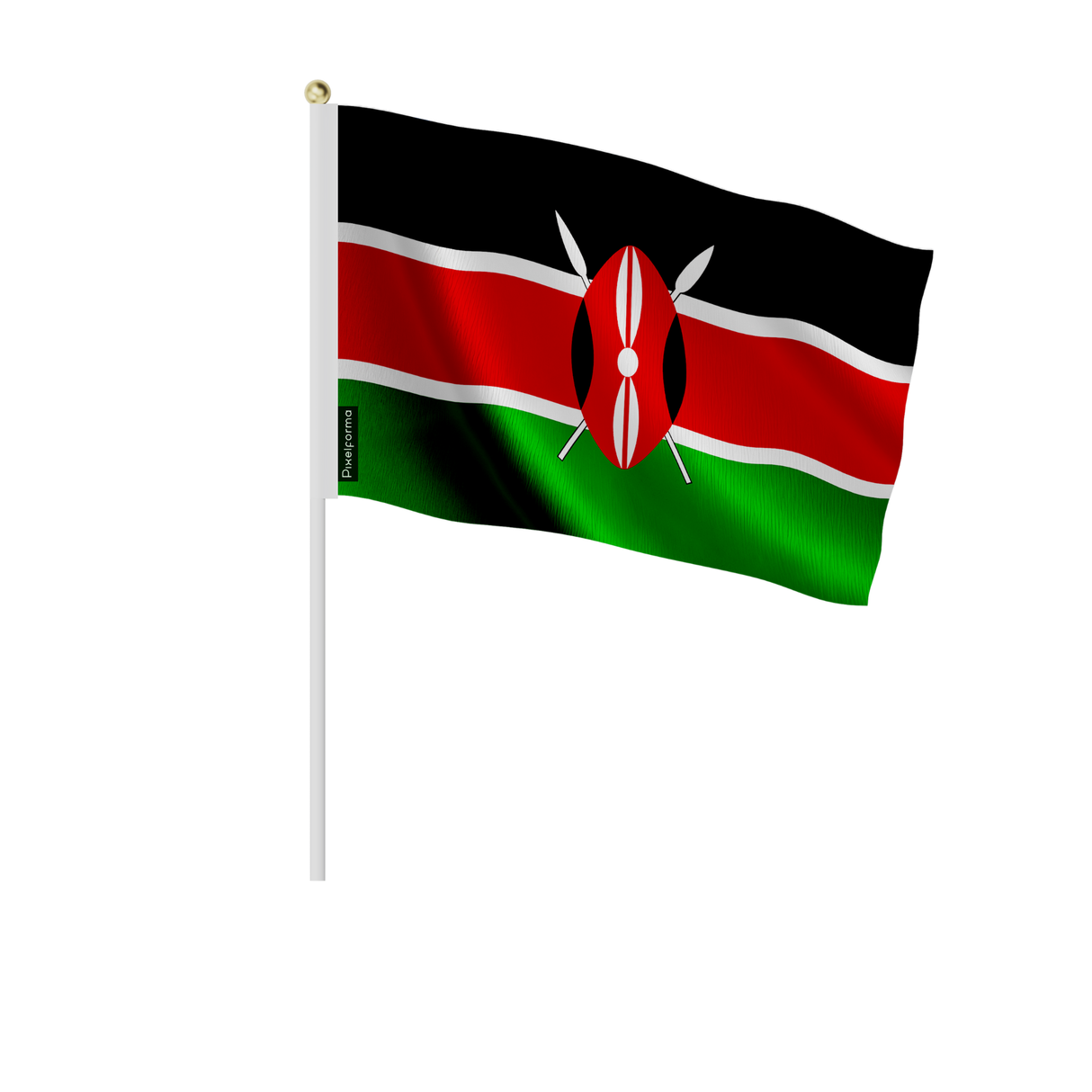 Mini drapeau kenya en plusieurs tailles - pixelforma