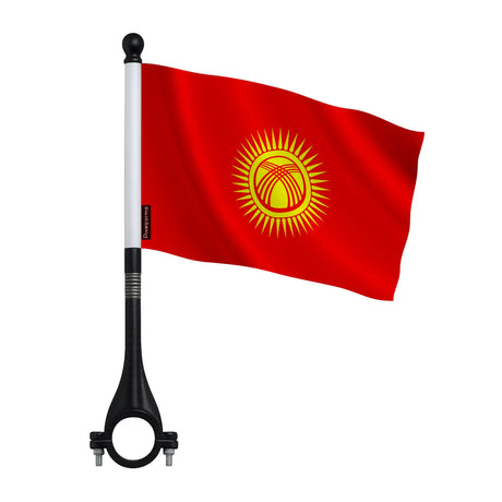 Mini drapeau kirghizistan vélo en polyester durable