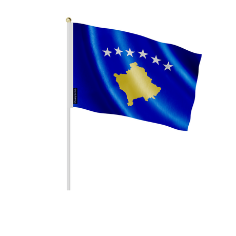 Mini drapeau kosovo en plusieurs tailles - pixelforma