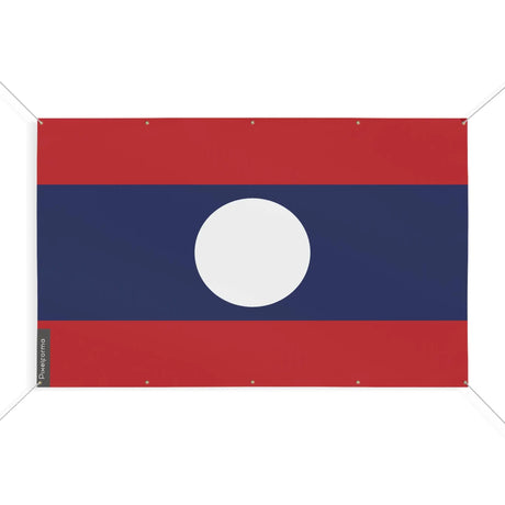 Mini drapeau laos polyester résistant pour extérieur