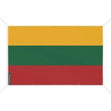 Mini drapeau lituanie en polyester avec œillets résistants