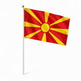 Mini drapeau Macédoine du Nord en polyester