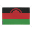 Mini drapeau malawi en polyester avec œillets résistants