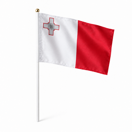 Mini drapeau Malte réaliste en polyester