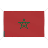 Mini drapeau maroc en polyester résistant avec œillets