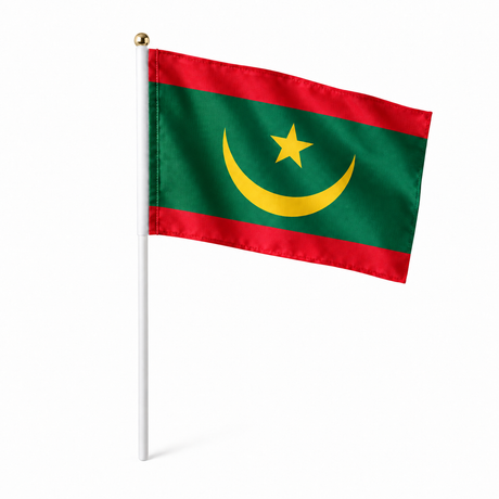 Mini drapeau Mauritanie réaliste en polyester