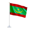 Mini drapeau mauritanie polyester avec ventouse décorative