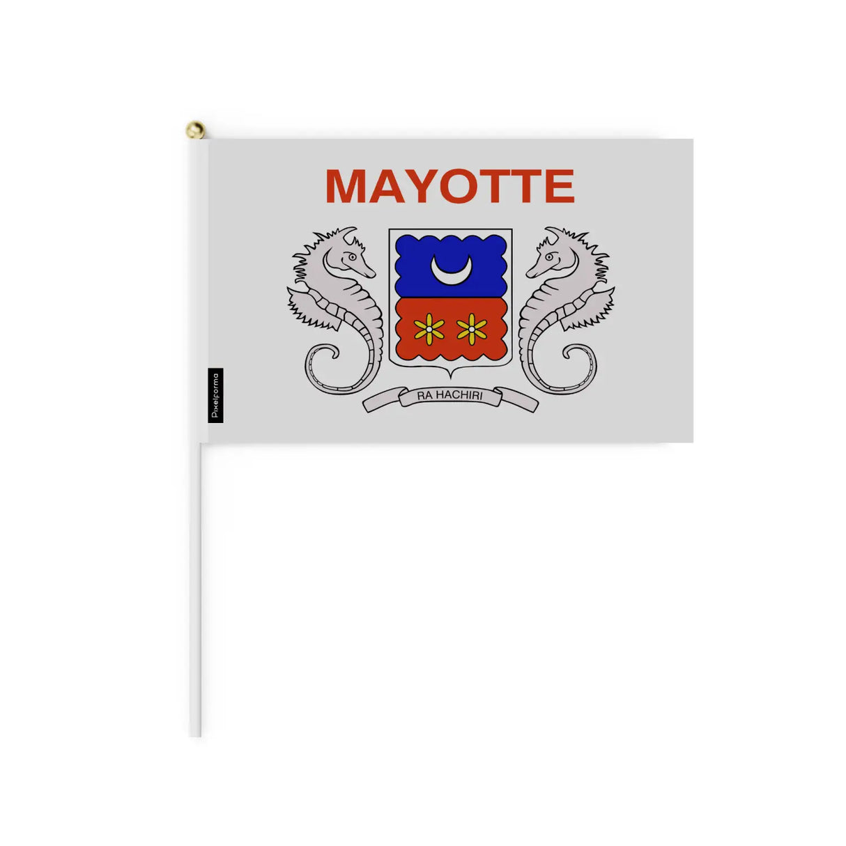 Mini drapeau mayotte en plusieurs tailles - pixelforma