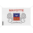 Mini drapeau mayotte en polyester résistant avec œillets