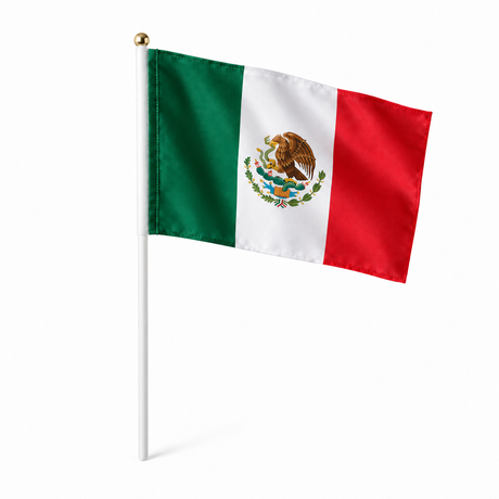 Mini drapeau Mexique réaliste en polyester