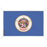Mini drapeau minnesota polyester résistant aux intempéries