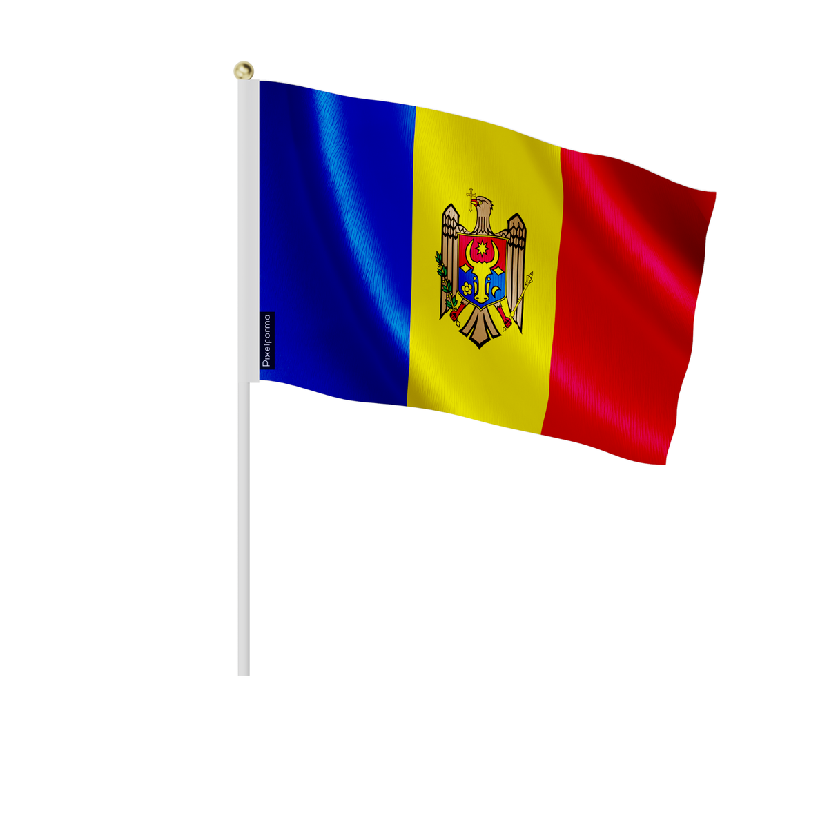 Mini drapeau moldavie en plusieurs tailles - pixelforma