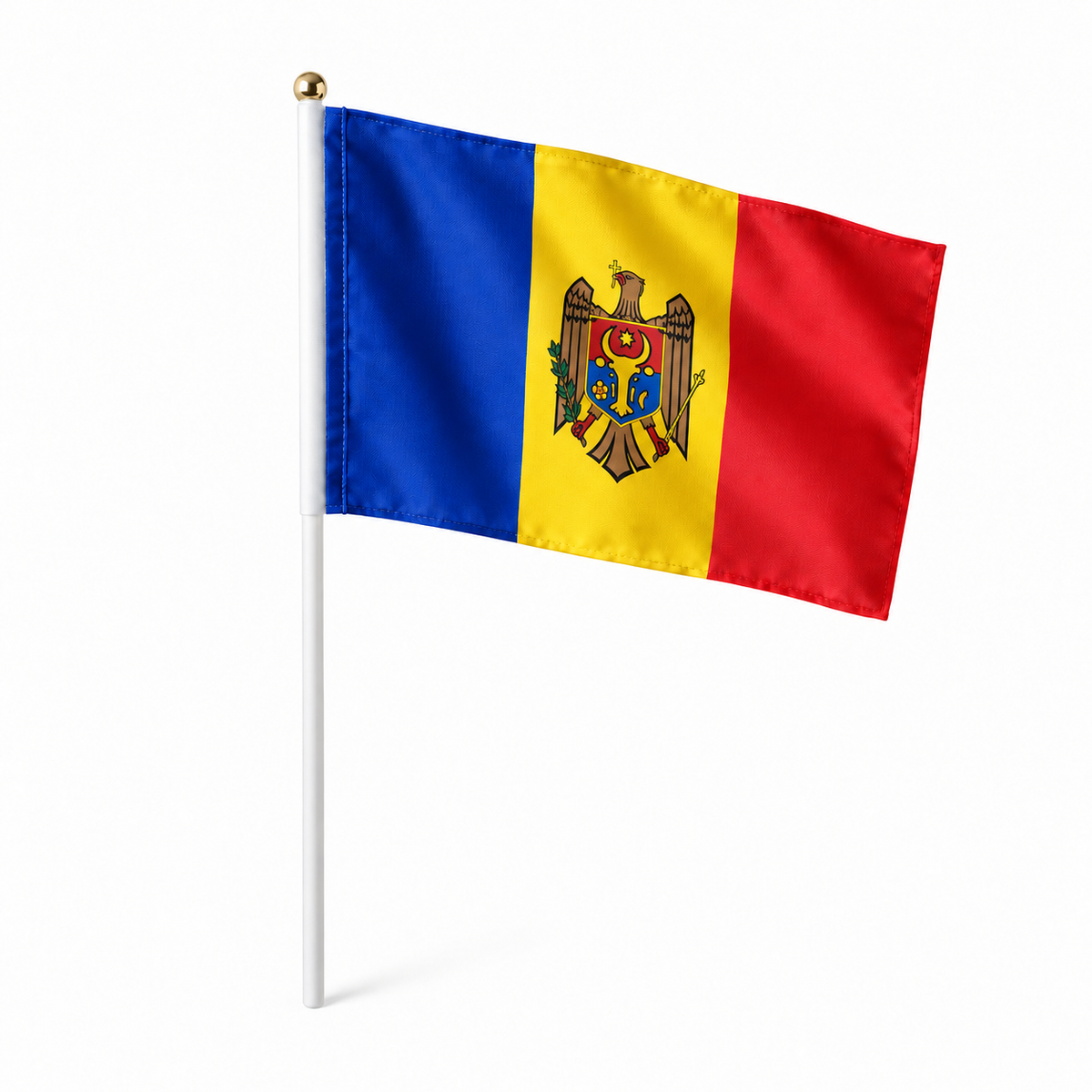 Mini drapeau Moldavie réaliste en polyester
