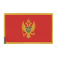 Mini drapeau monténégro en polyester résistant œillets