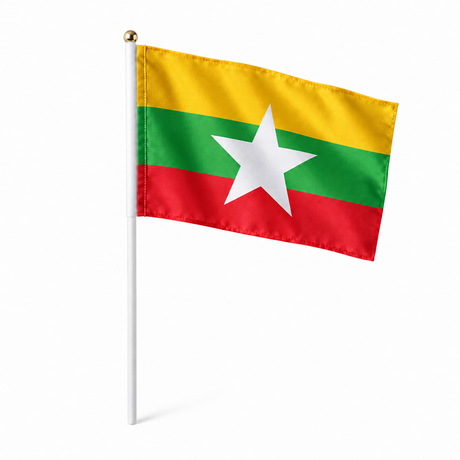 Mini drapeau Myanmar en polyester