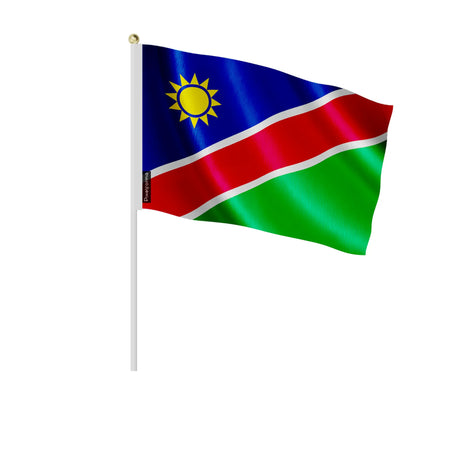 Mini drapeau namibie en polyester à tenir à la main