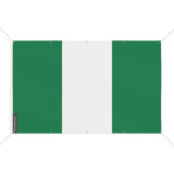 Mini drapeau nigeria en polyester résistant avec œillets