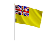 Mini drapeau niue en polyester à tenir à la main