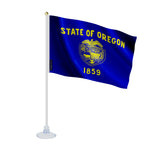 Mini drapeau oregon polyester avec ventouse pour surface lisse