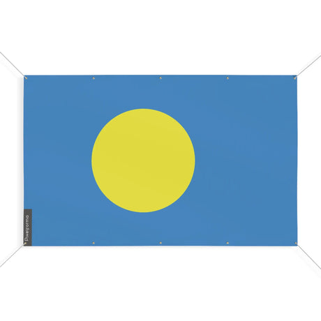 Mini drapeau palaos en polyester résistant avec œillets