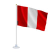 Mini drapeau pérou en polyester avec ventouse pratique