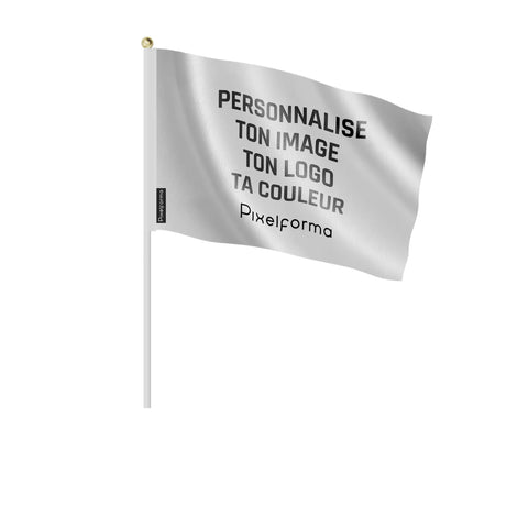 Mini drapeau france polyester à personnaliser pour jardin