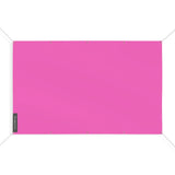 Mini drapeau rose en polyester résistant aux intempéries
