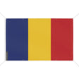 Mini drapeau roumanie en polyester résistant avec œillets