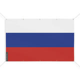 Mini drapeau russie en polyester durable avec œillets