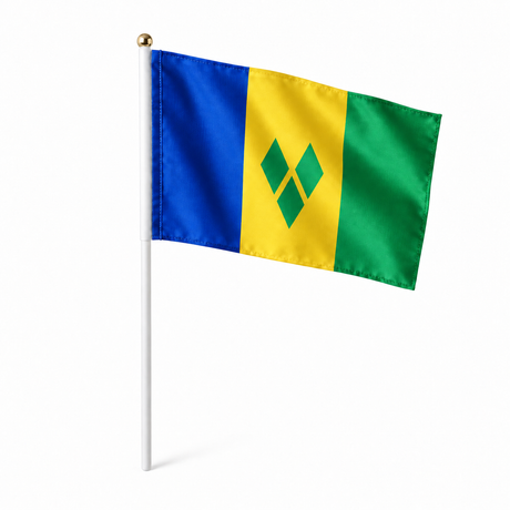 Mini drapeau Saint-Vincent-et-les-Grenadines réaliste en polyester