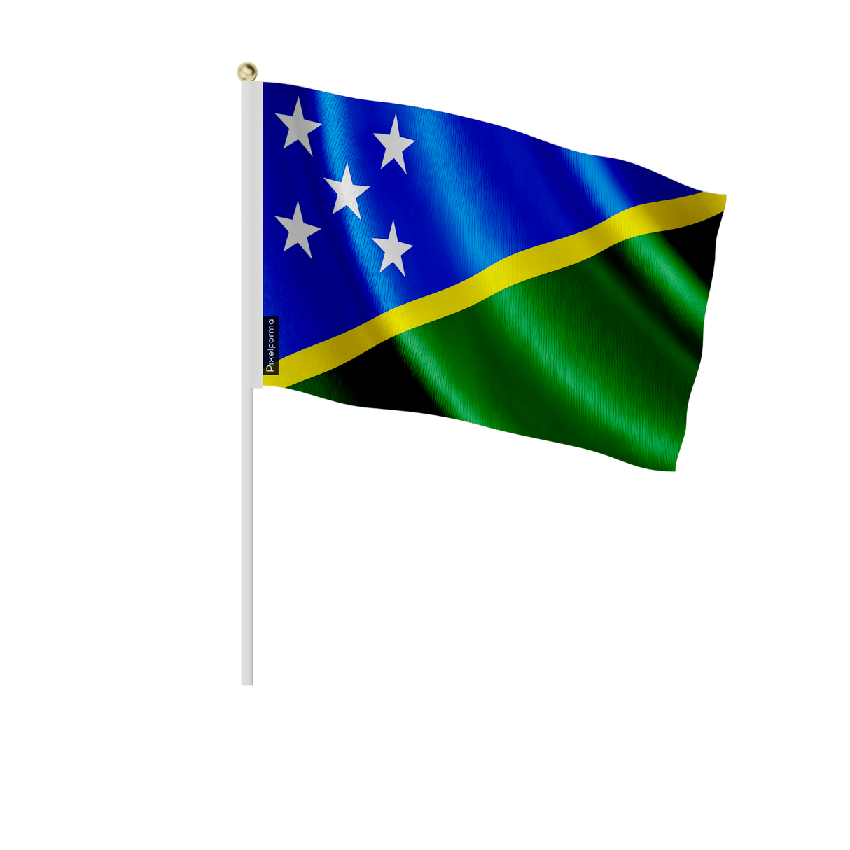 Mini drapeau salomon,pays en plusieurs tailles - pixelforma