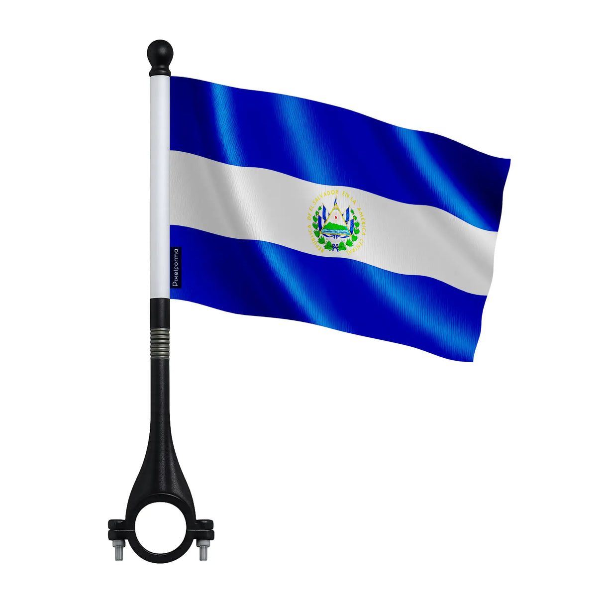 Mini drapeau salvador en polyester pour vélo haute visibilité