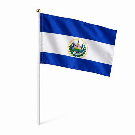 Mini drapeau Salvador réaliste en polyester